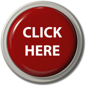 A big bright red CLICK HERE push button icon for internet website with drop shadow